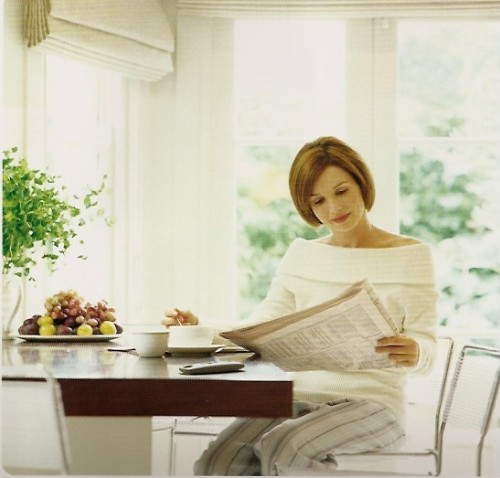 Motorized Ribbed Roman Shades