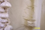 Click to Enlarge - Picture of Sun Damage on a silk drapery