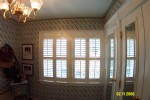 Plantation shutter  Double Panel with 2.5"-Louvers and center divider rail and 3-Sided Z-frame