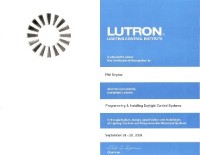 Lutron Sivoia QED Installation and Programming Certificate